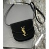 YSL Kaia small suede brown leather bag