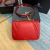 Versace Virtus Quilted Napa Evening Bag - Red