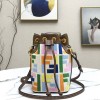 Fendi MON TRESOR multicolor leather bag
