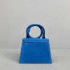 Jacquemus Le Chiquito Noeud Handbag blue 18cm