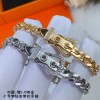 Hermes bracelet gold/ silver