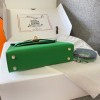 Hermes Kelly Mini Green Leather