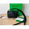 Bottega Veneta Mini Cassette Black Leather Bag