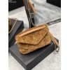 YSL Puffer Merino Shearling & Lambskin Brown 29cm