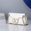 Valentino Garavani Stud Sign white leather bag