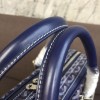 Goyard Ambassade PM document case blue leather bag