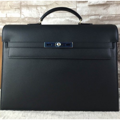 Hermes epsom black - gold hardware 38cm