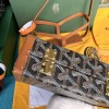 Goyard Minaudiere Coated Brown Canvas Bag