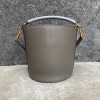 Celine 16 small smooth calfskin gray bucket bag