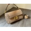 Fendi Baguette beige woven leather bag 29cm