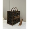 Fendi Brown Sunshine Large Shopper Bag