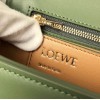 Loewe Goya leather shoulder bag in green