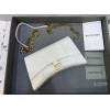 Balenciaga Hourglass Chain White Wallet