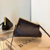 FENDI First Small Dark brown python leather bag | 8BP129