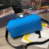 DG canvas shopper embroidered logo blue bag