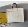 Fendi tote sunshine white medium bag