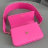JACQUEMUS Le Carinu pink leather shoulder bag
