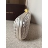 Bottega Veneta White Knot Clutch Bag