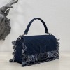 Fendi Baguette dark denim bag
