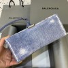 Balenciaga denim hourglass 23cm