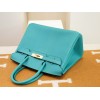 Hermes Birkin Blue Leather Gold 30cm