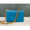 Valentino Garavani One Stud Mini Blue Leather Bag