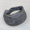 Bottega Veneta Grey Glitter Rhinestone Knot Handle Bag