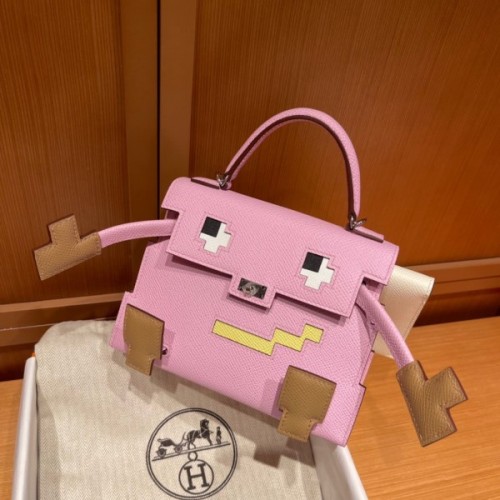 Hermes Kellydole Picto Epsom Pink Bag