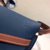 Loewe Small Gate bag in natural calfskin blue 20cm