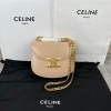 Celine Teen Chain Besace Triomphe Beige Bag