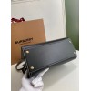 Burberry Leather Title Tote Bag