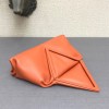 Bottega Veneta fold-over envelope clutch orange