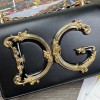 D&G Nappa leather DG Girls shoulder bag in black