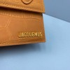 Jacquemus tote bag brown leather 18cm