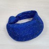 Bottega Veneta Blue Glitter Rhinestone Knot Handle Bag