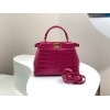 Fendi Peekaboo pink crocodile leather hand bag