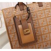 Fendi FF monogram totebag in brown F0608