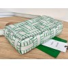 Bottega Veneta Cassette overlock stitching green bag