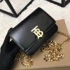 BURBERRY Small Leather TB Shoulder Bag