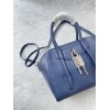 Givenchy Mini Antigona Lock Blue Leather Bag