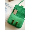 Hermes Constance Green Suede Leather 19cm Bag