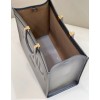 Fendi sunshine tote gray ombre leather 41cm