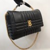 Burberry quilted black leather shoulder bag