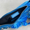 Balenciaga Le Cagole Blue Velvet Bag