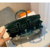 Hermes birkin green crocodile 25cm