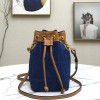 Fendi MON TRESOR blue FF leather bag