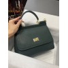 DOLCE & GABBANA Small Green Dauphine Sicily Bag