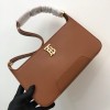 Leather TB Brown Shoulder Bag