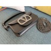 Valentino Loco small Jewel logo black shoulder bag