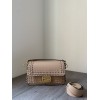 Fendi Baguette beige woven leather bag 29cm